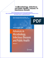 Full Chapter Advances in Microbiology Infectious Diseases and Public Health Volume 14 Gianfranco Donelli PDF