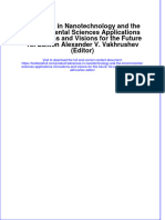 PDF Advances in Nanotechnology and The Environmental Sciences Applications Innovations and Visions For The Future 1St Edition Alexander V Vakhrushev Editor Ebook Full Chapter