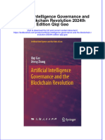 Full Chapter Artificial Intelligence Governance and The Blockchain Revolution 2024Th Edition Qiqi Gao PDF