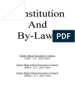 Constitution and by Laws 1