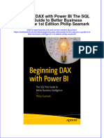 Full Chapter Beginning Dax With Power Bi The SQL Pro S Guide To Better Business Intelligence 1St Edition Philip Seamark PDF