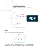 RC Phase Shift Oscillator Lab Manual