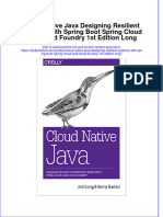 Full Chapter Cloud Native Java Designing Resilient Systems With Spring Boot Spring Cloud and Cloud Foundry 1St Edition Long PDF