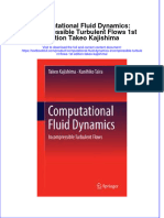 Textbook Computational Fluid Dynamics Incompressible Turbulent Flows 1St Edition Takeo Kajishima Ebook All Chapter PDF