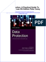 PDF Data Protection A Practical Guide To Uk and Eu Law 5Th Edition Peter Carey Ebook Full Chapter