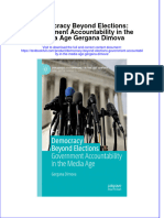 PDF Democracy Beyond Elections Government Accountability in The Media Age Gergana Dimova Ebook Full Chapter