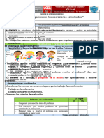 OPERACIONES COMBINADAS Sesión. Mat