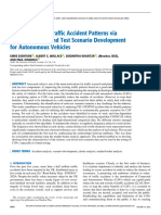 Identification of Traffic Accident Patterns Via Cluster Analysis and Test Scenario Development For Autonomous Vehicles