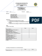 Experiment 3 Preliminary Data Sheet