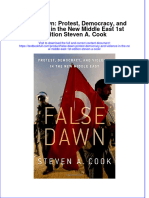 Textbook False Dawn Protest Democracy and Violence in The New Middle East 1St Edition Steven A Cook Ebook All Chapter PDF