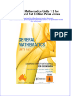 PDF General Mathematics Units 1 2 For Queensland 1St Edition Peter Jones Ebook Full Chapter