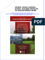 PDF Fundamentals Sensor Systems Spectral Libraries and Data Mining For Vegetation Second Edition Huete Ebook Full Chapter