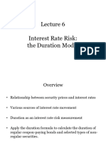 L6 Interest Rate Risk I - Duration Model - 20220211