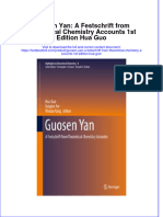 PDF Guosen Yan A Festschrift From Theoretical Chemistry Accounts 1St Edition Hua Guo Ebook Full Chapter