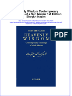 PDF Heavenly Wisdom Contemporary Teachings of A Sufi Master 1St Edition Shaykh Nazim Ebook Full Chapter