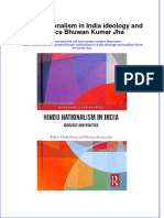 PDF Hindu Nationalism in India Ideology and Politics Bhuwan Kumar Jha Ebook Full Chapter