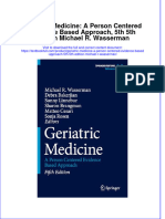 Full Chapter Geriatric Medicine A Person Centered Evidence Based Approach 5Th 5Th Edition Michael R Wasserman PDF