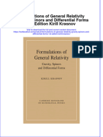 PDF Formulations of General Relativity Gravity Spinors and Differential Forms 1St Edition Kirill Krasnov Ebook Full Chapter