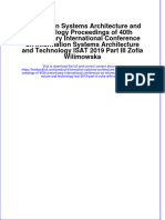 Download pdf Information Systems Architecture And Technology Proceedings Of 40Th Anniversary International Conference On Information Systems Architecture And Technology Isat 2019 Part Iii Zofia Wilimowska ebook full chapter 