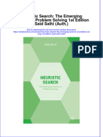 Textbook Heuristic Search The Emerging Science of Problem Solving 1St Edition Said Salhi Auth Ebook All Chapter PDF