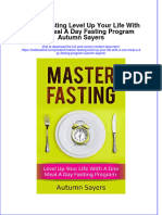 Textbook Master Fasting Level Up Your Life With A One Meal A Day Fasting Program Autumn Sayers Ebook All Chapter PDF