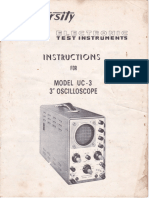 University UC-3 Oscilloscope