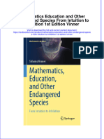 PDF Mathematics Education and Other Endangered Species From Intuition To Inhibition 1St Edition Vinner Ebook Full Chapter