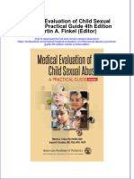 PDF Medical Evaluation of Child Sexual Abuse A Practical Guide 4Th Edition Martin A Finkel Editor Ebook Full Chapter