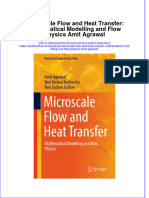 PDF Microscale Flow and Heat Transfer Mathematical Modelling and Flow Physics Amit Agrawal Ebook Full Chapter