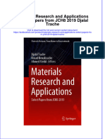 Full Chapter Materials Research and Applications Select Papers From Jch8 2019 Djalal Trache PDF