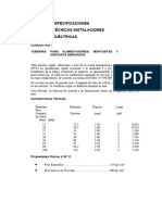 Inst. Eléctricas - Especificaciones PDF