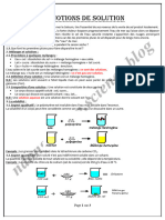 Notions de Solution