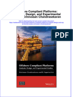 PDF Offshore Compliant Platforms Analysis Design and Experimental Studies Srinivasan Chandrasekaran Ebook Full Chapter