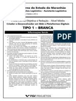 Alema - Assistente Legislativo - Desenvolvedor Web - Prova Tipo 01