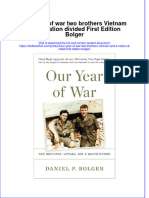 PDF Our Year of War Two Brothers Vietnam and A Nation Divided First Edition Bolger Ebook Full Chapter