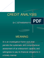 Credit Analysis: DR C Sitharamayya