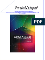 PDF Quantum Mechanics A Fundamental Approach 1St Edition K Kong Wan Ebook Full Chapter