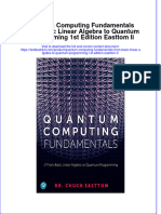 Full Chapter Quantum Computing Fundamentals From Basic Linear Algebra To Quantum Programming 1St Edition Easttom Ii PDF