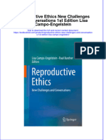 Textbook Reproductive Ethics New Challenges and Conversations 1St Edition Lisa Campo Engelstein Ebook All Chapter PDF