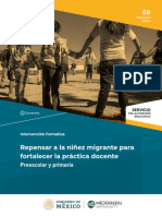 Repensar La Niñez Migrante para Fortalecer La Práctica Docente