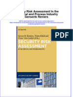 Textbook Security Risk Assessment in The Chemical and Process Industry Genserik Reniers Ebook All Chapter PDF