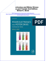 PDF Power Electronics and Motor Drives Advances and Trends 2Nd Edition Bimal K Bose Ebook Full Chapter