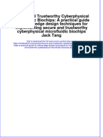 Download pdf Secure And Trustworthy Cyberphysical Microfluidic Biochips A Practical Guide To Cutting Edge Design Techniques For Implementing Secure And Trustworthy Cyberphysical Microfluidic Biochips Jack Tang ebook full chapter 