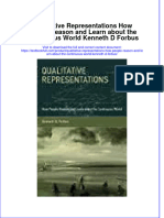 PDF Qualitative Representations How People Reason and Learn About The Continuous World Kenneth D Forbus Ebook Full Chapter