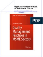 Full Chapter Quality Management Practices in Msme Sectors Rajiv Kumar Sharma PDF