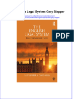 Textbook The English Legal System Gary Slapper Ebook All Chapter PDF