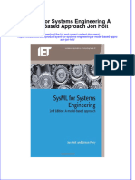 Full Chapter Sysml For Systems Engineering A Model Based Approach Jon Holt PDF