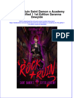 Full Chapter Rock and Ruin Saint Damon S Academy For The Gifted 1 1St Edition Saranna Dewylde PDF