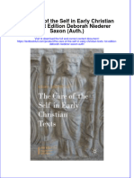 Textbook The Care of The Self in Early Christian Texts 1St Edition Deborah Niederer Saxon Auth Ebook All Chapter PDF