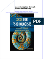 Full Chapter Spss For Psychologists Seventh Edition Richard Kemp PDF